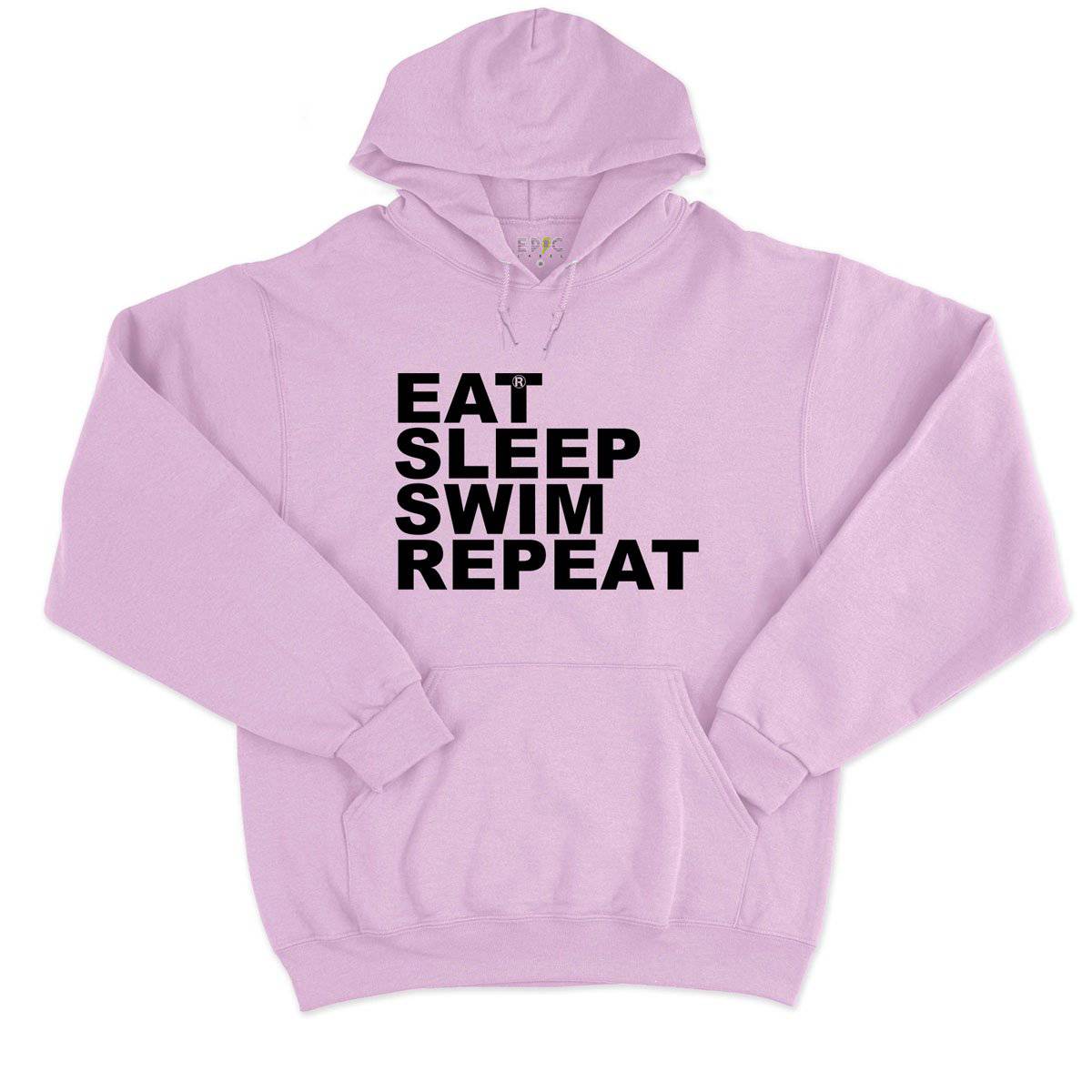 Epic Label Sweat à capuche Eat Sleep Swim Repeat Sweat à Capuche Pour Homme