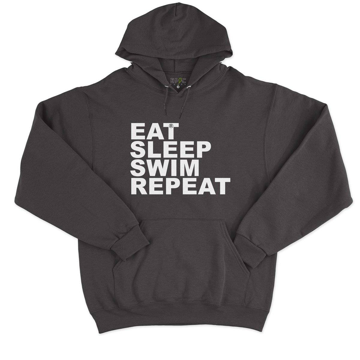 Epic Label Sweat à capuche Eat Sleep Swim Repeat Sweat à Capuche Pour Homme