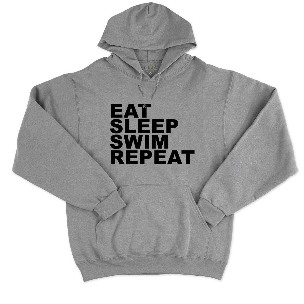 Epic Label Sweat à capuche Eat Sleep Swim Repeat Sweat à Capuche Pour Homme
