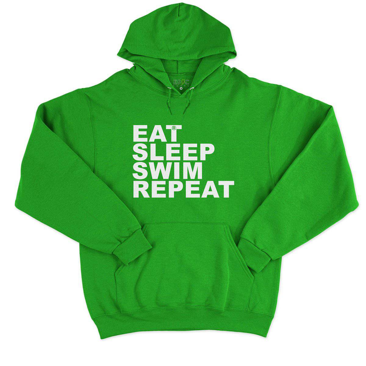 Epic Label Sweat à capuche Eat Sleep Swim Repeat Sweat à Capuche Pour Homme