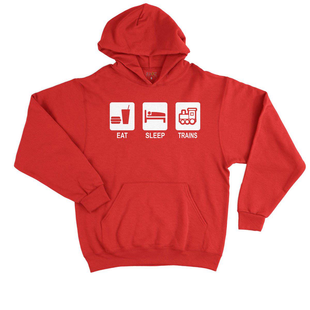 Epic Label Sweat à capuche Eat Sleep Trains Sweat à Capuche Enfant