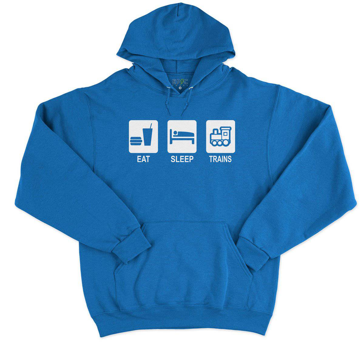 Epic Label Sweat à capuche Eat Sleep Trains Sweat à Capuche Pour Homme