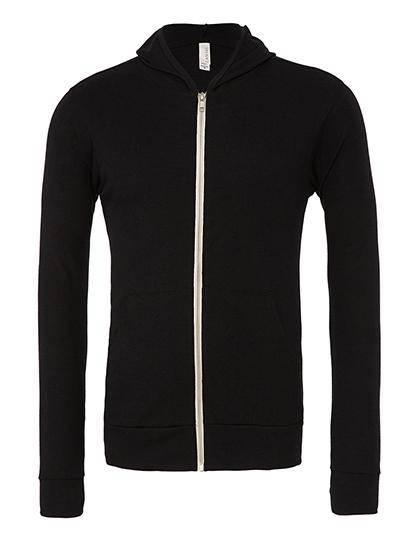 Epic Label Sweat-shirts Canvas 3939 Sweat À Capuche Léger Triblend Full-Zip Mixte
