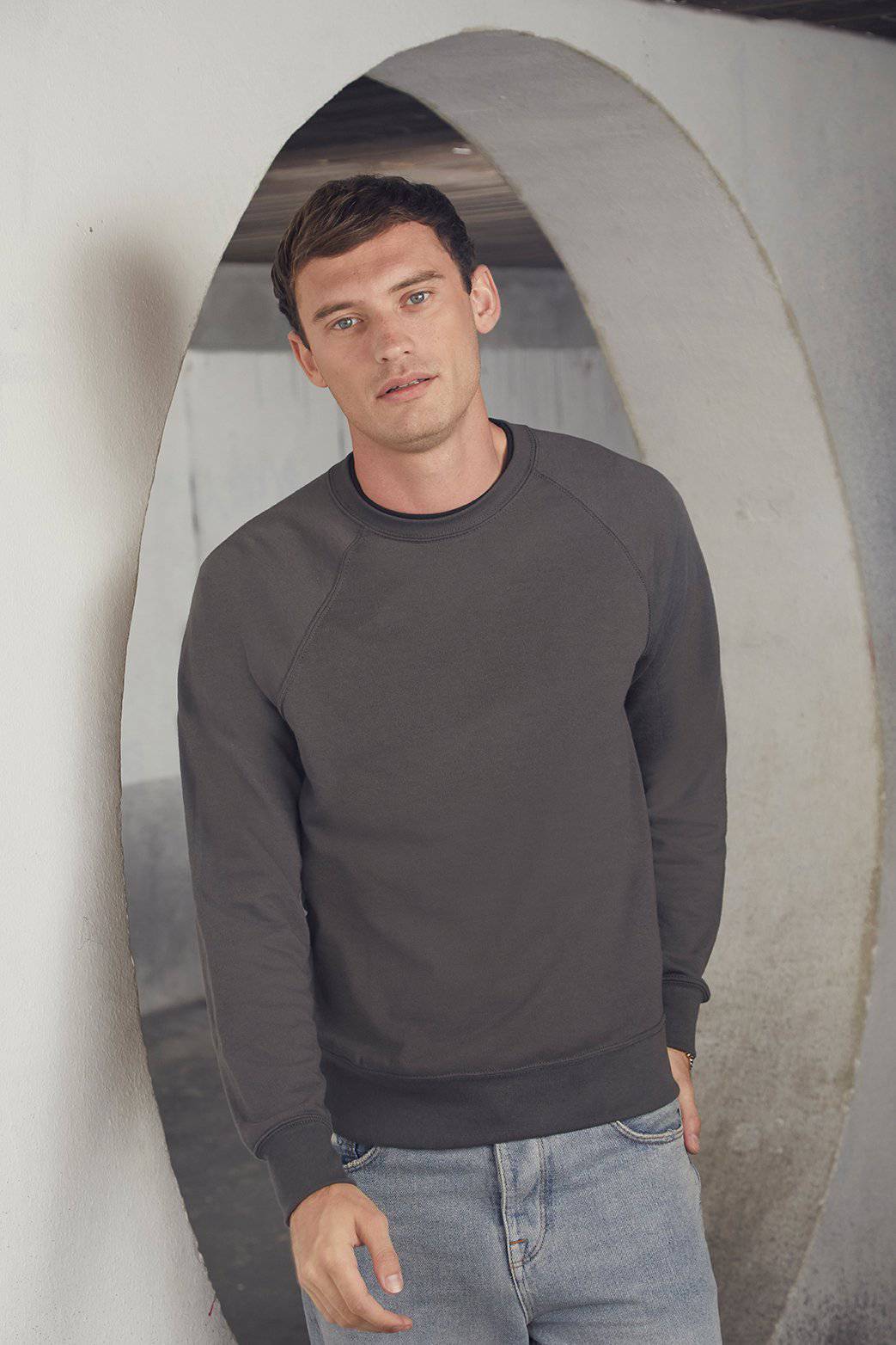 Epic Label Sweat-shirts Fruit Of The Loom 621380 Sweat Raglan Léger Pour Homme