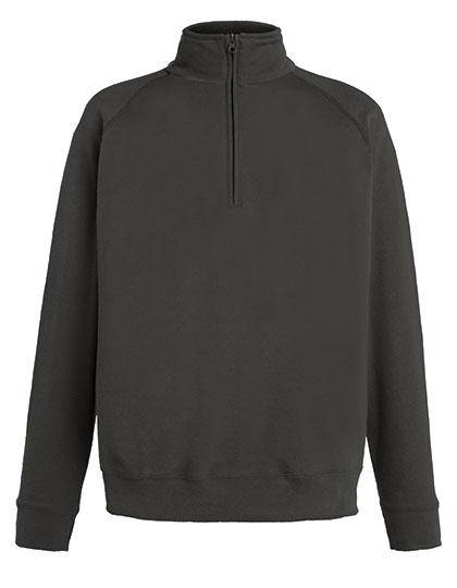 Epic Label Sweat-shirts Fruit Of The Loom 621580 Lightweight Zip Neck Sweat