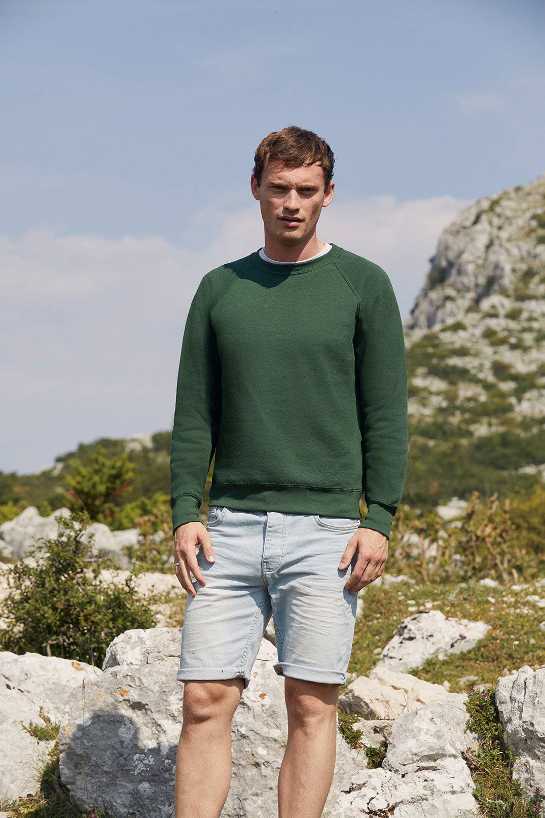 Epic Label Sweat-shirts Fruit Of The Loom 622160 Sweat Raglan Classique Pour Homme