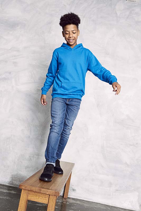 Epic Label Sweat-shirts Just Hoods Jh003K Sweat À Capuche Varsity Pour Enfant