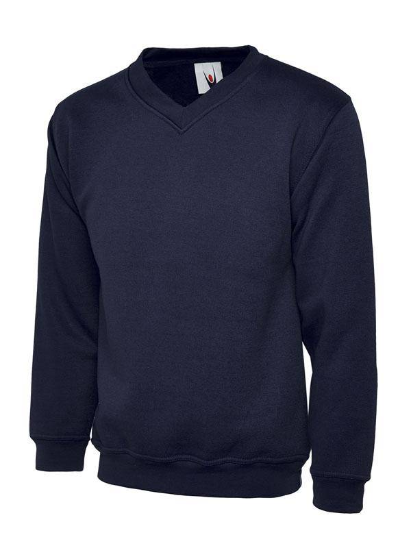 Epic Label Sweat-shirts Uneek Clothing UC204 Premium V-Neck Sweatshirt Mixte