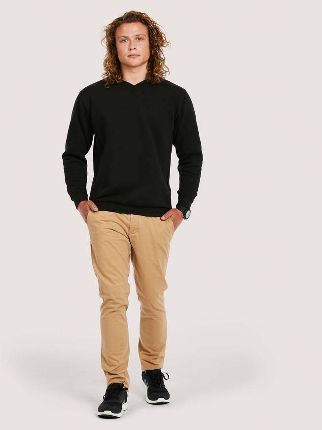 Epic Label Sweat-shirts Uneek Clothing UC204 Premium V-Neck Sweatshirt Mixte