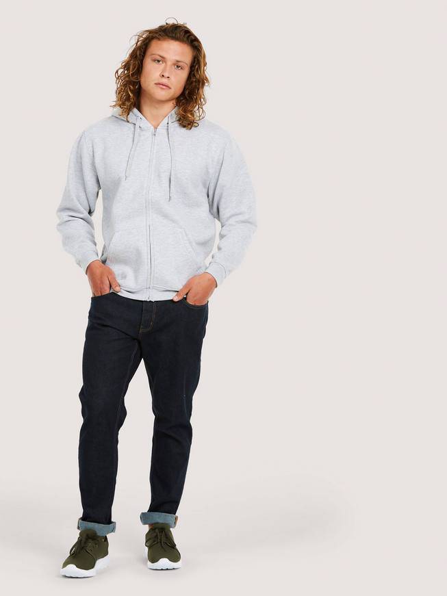 Epic Label Sweat-shirts Uneek Clothing UC504 Adults Classic Full Zip Hooded Sweatshirt Mixte