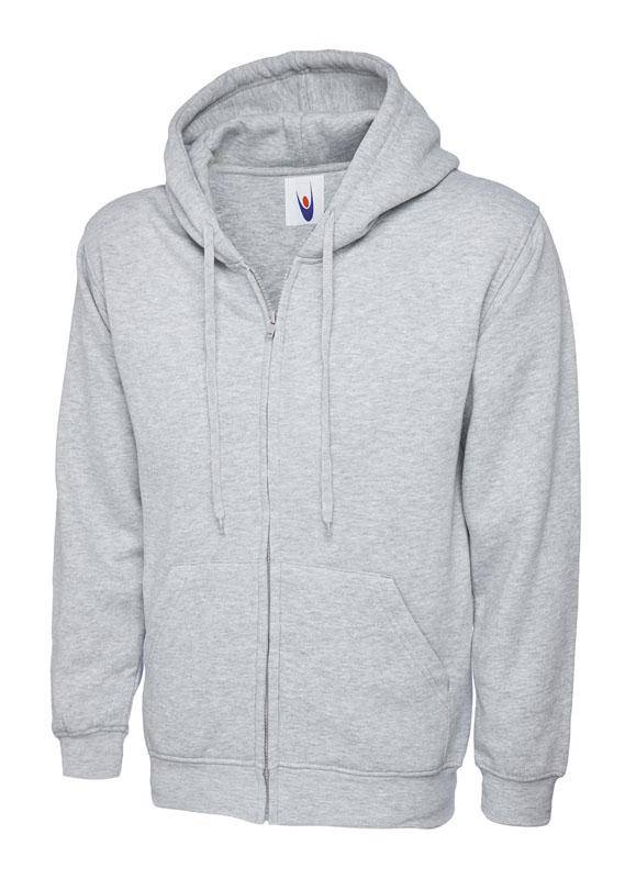 Epic Label Sweat-shirts Uneek Clothing UC504 Adults Classic Full Zip Hooded Sweatshirt Mixte