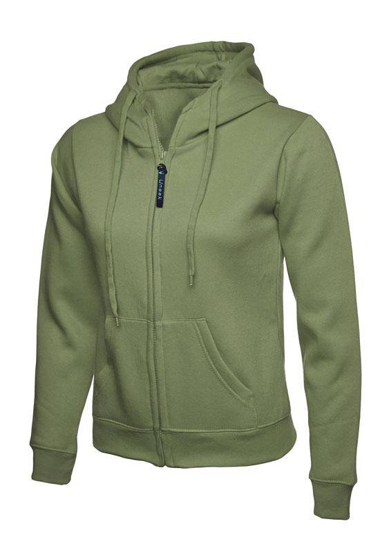 Epic Label Sweat-shirts Uneek Clothing UC505 Ladies Classic Full Zip Hooded Sweatshirt Femme