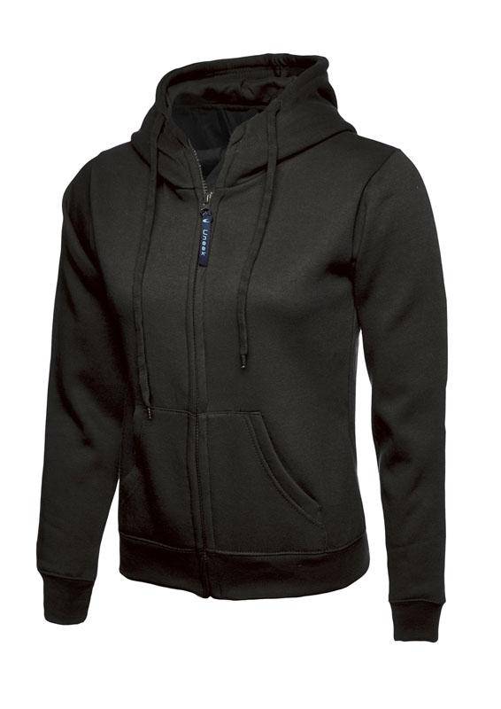 Epic Label Sweat-shirts Uneek Clothing UC505 Ladies Classic Full Zip Hooded Sweatshirt Femme