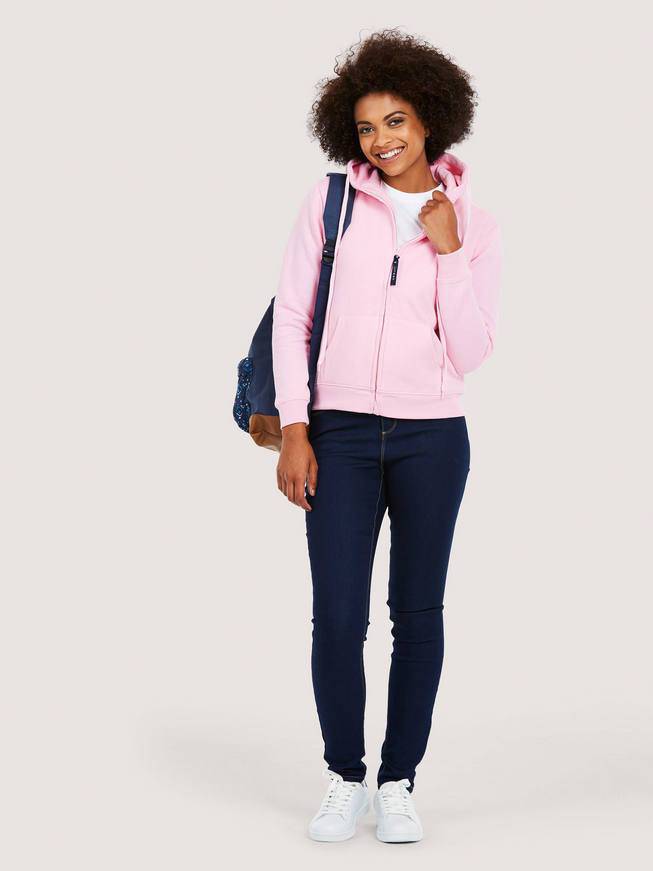 Epic Label Sweat-shirts Uneek Clothing UC505 Ladies Classic Full Zip Hooded Sweatshirt Femme