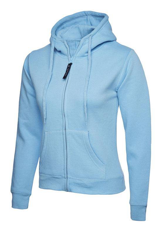 Epic Label Sweat-shirts Uneek Clothing UC505 Ladies Classic Full Zip Hooded Sweatshirt Femme