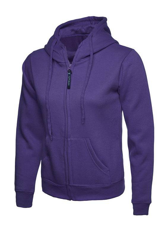 Epic Label Sweat-shirts Uneek Clothing UC505 Ladies Classic Full Zip Hooded Sweatshirt Femme