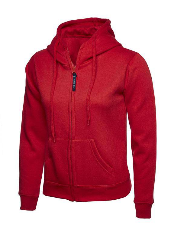 Epic Label Sweat-shirts Uneek Clothing UC505 Ladies Classic Full Zip Hooded Sweatshirt Femme
