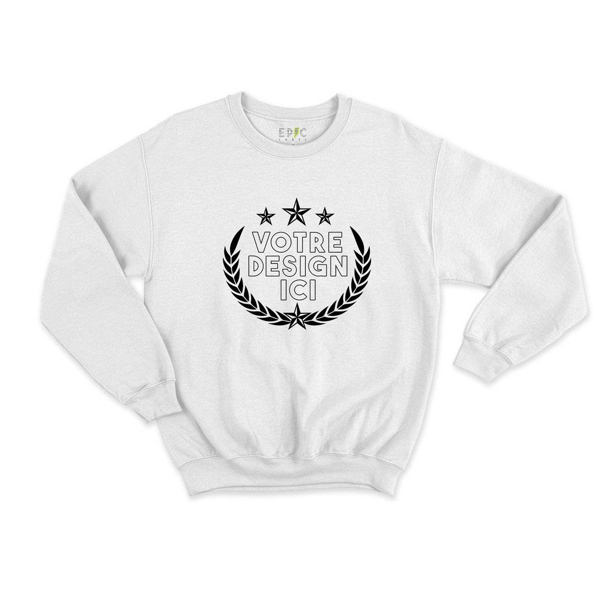 Epic Label Sweatshirt Design et Text Personnalisé Sweat Enfant