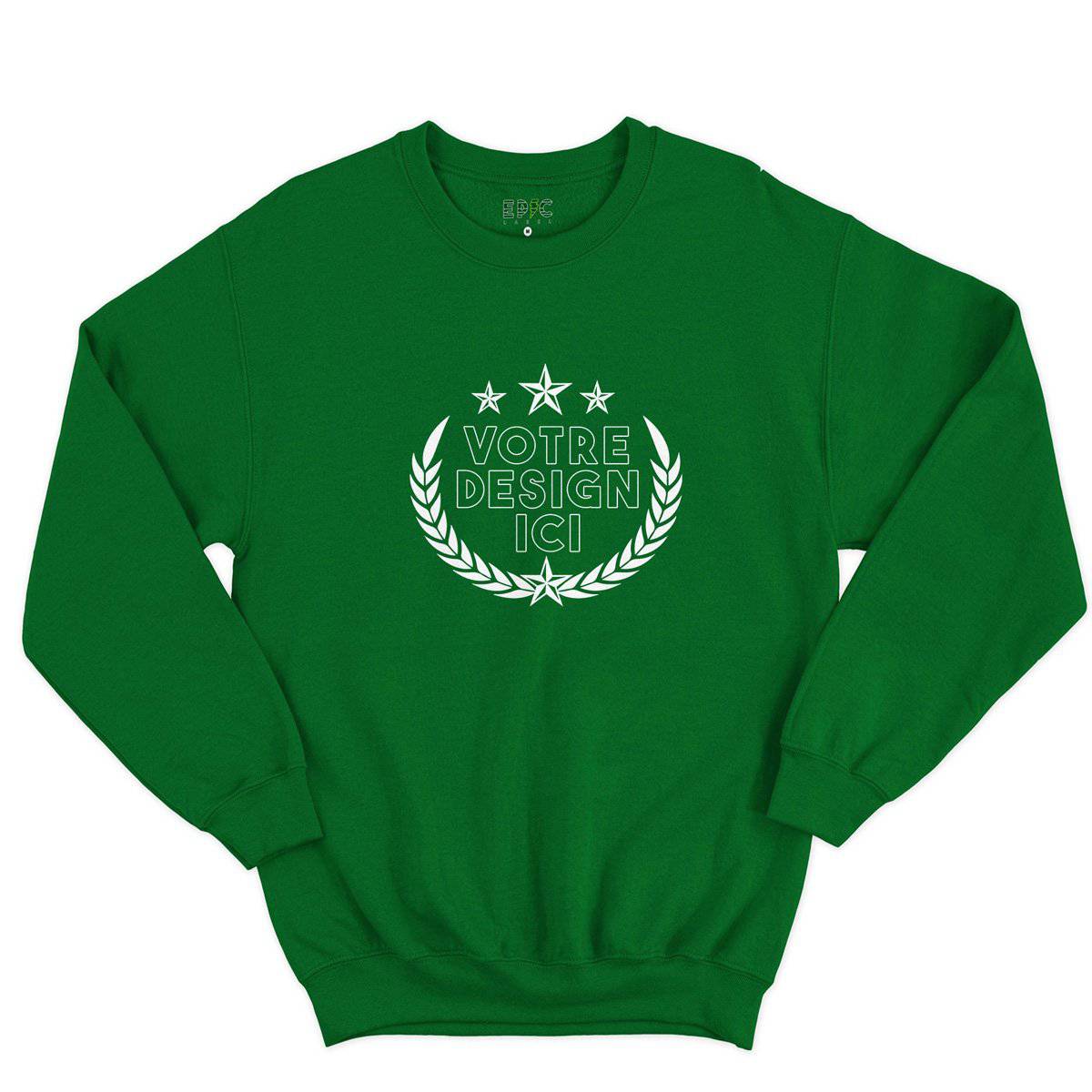 Epic Label Sweatshirt Design et Text Personnalisé Sweat-shirt Pour Homme