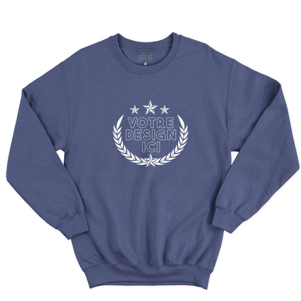 Epic Label Sweatshirt Design et Text Personnalisé Sweat-shirt Pour Homme