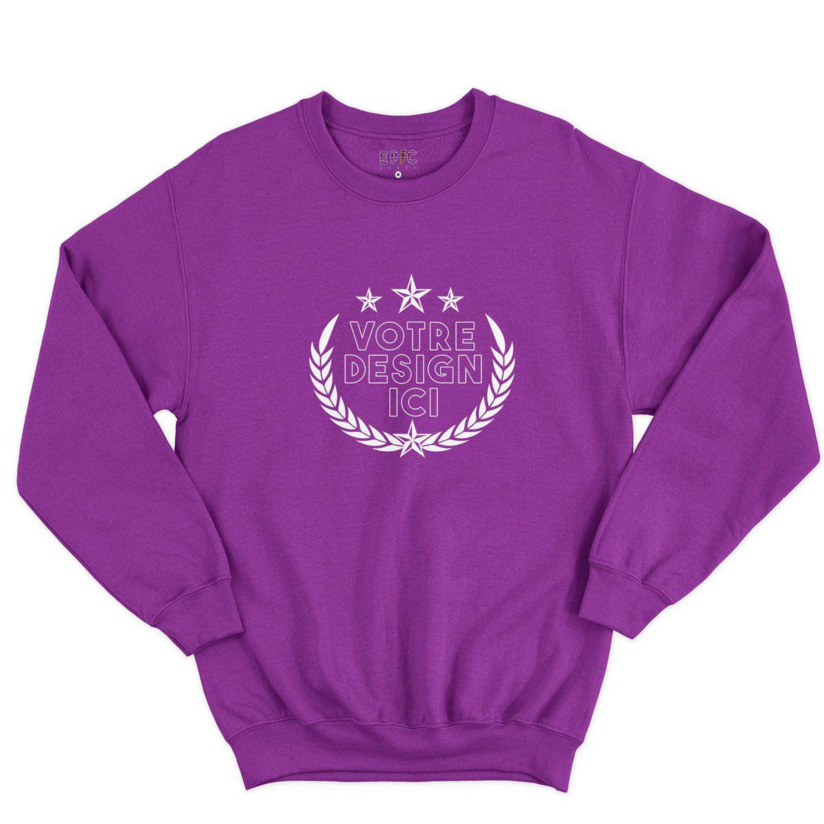 Epic Label Sweatshirt Design et Text Personnalisé Sweat-shirt Pour Homme
