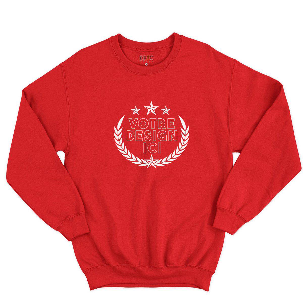Epic Label Sweatshirt Design et Text Personnalisé Sweat-shirt Pour Homme