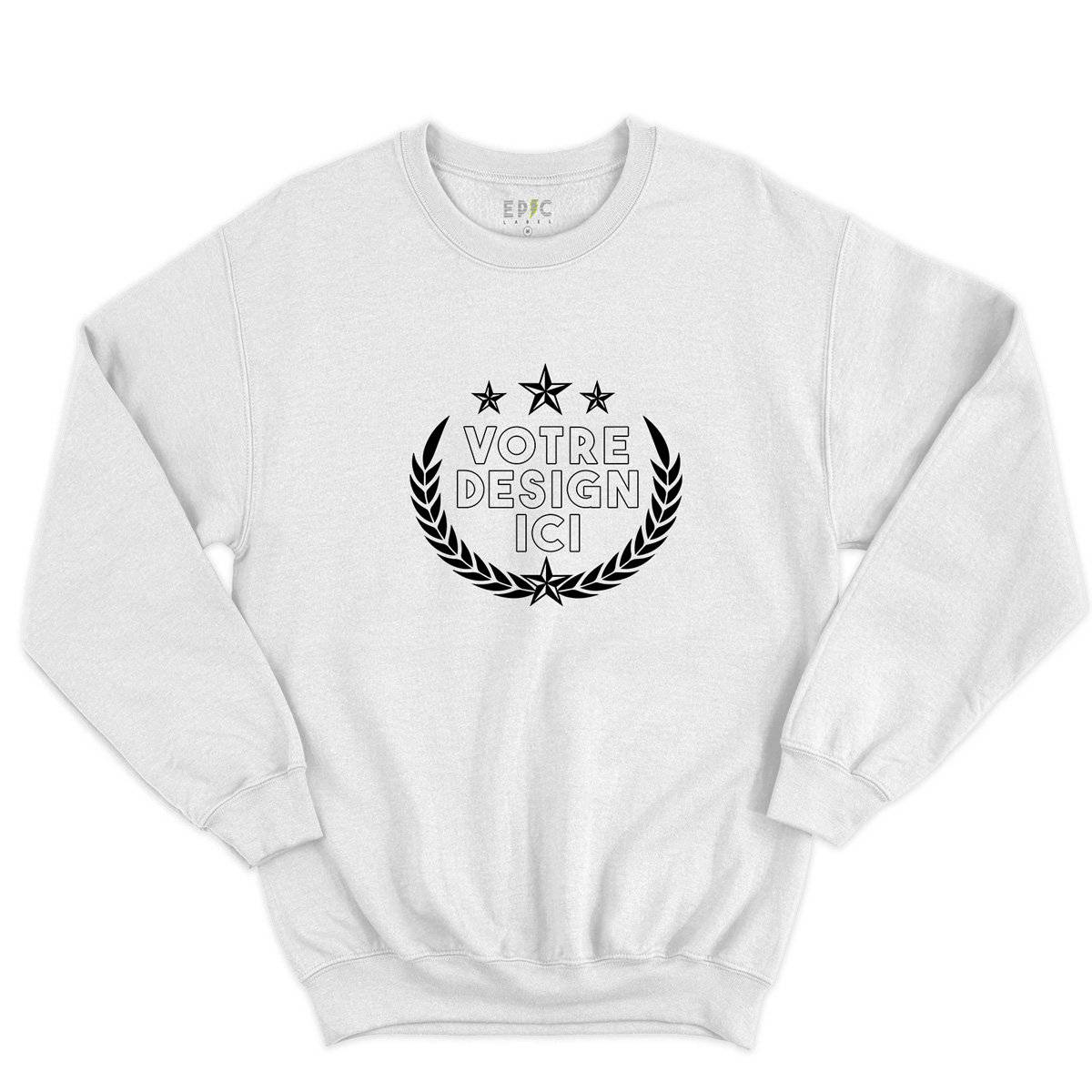 Epic Label Sweatshirt Design et Text Personnalisé Sweat-shirt Pour Homme