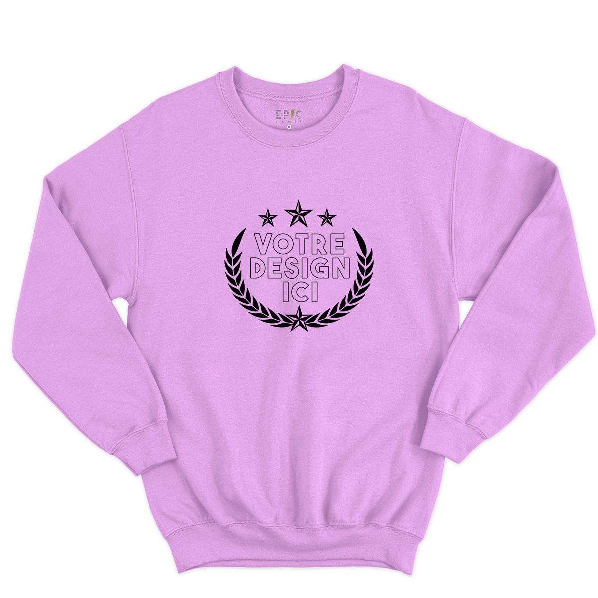 Epic Label Sweatshirt Design et Text Personnalisé Sweat-shirt Pour Homme