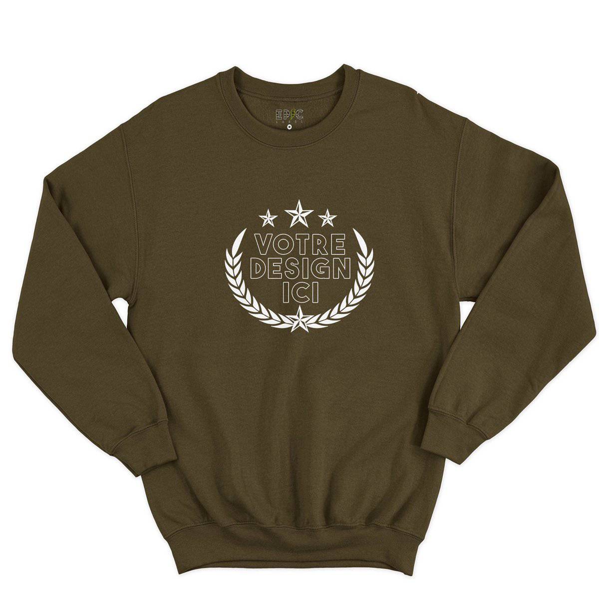 Epic Label Sweatshirt Design et Text Personnalisé Sweat-shirt Pour Homme
