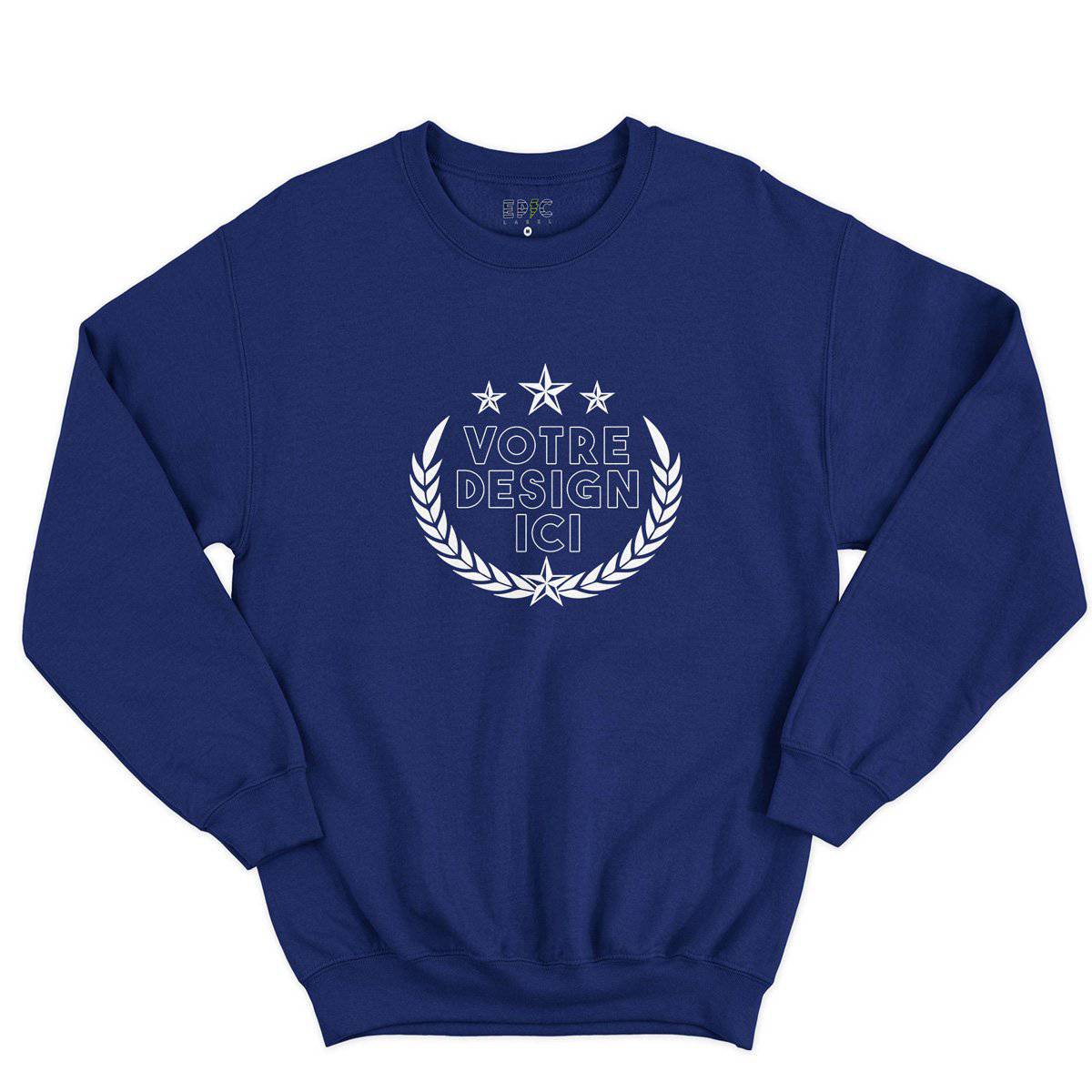 Epic Label Sweatshirt Design et Text Personnalisé Sweat-shirt Pour Homme