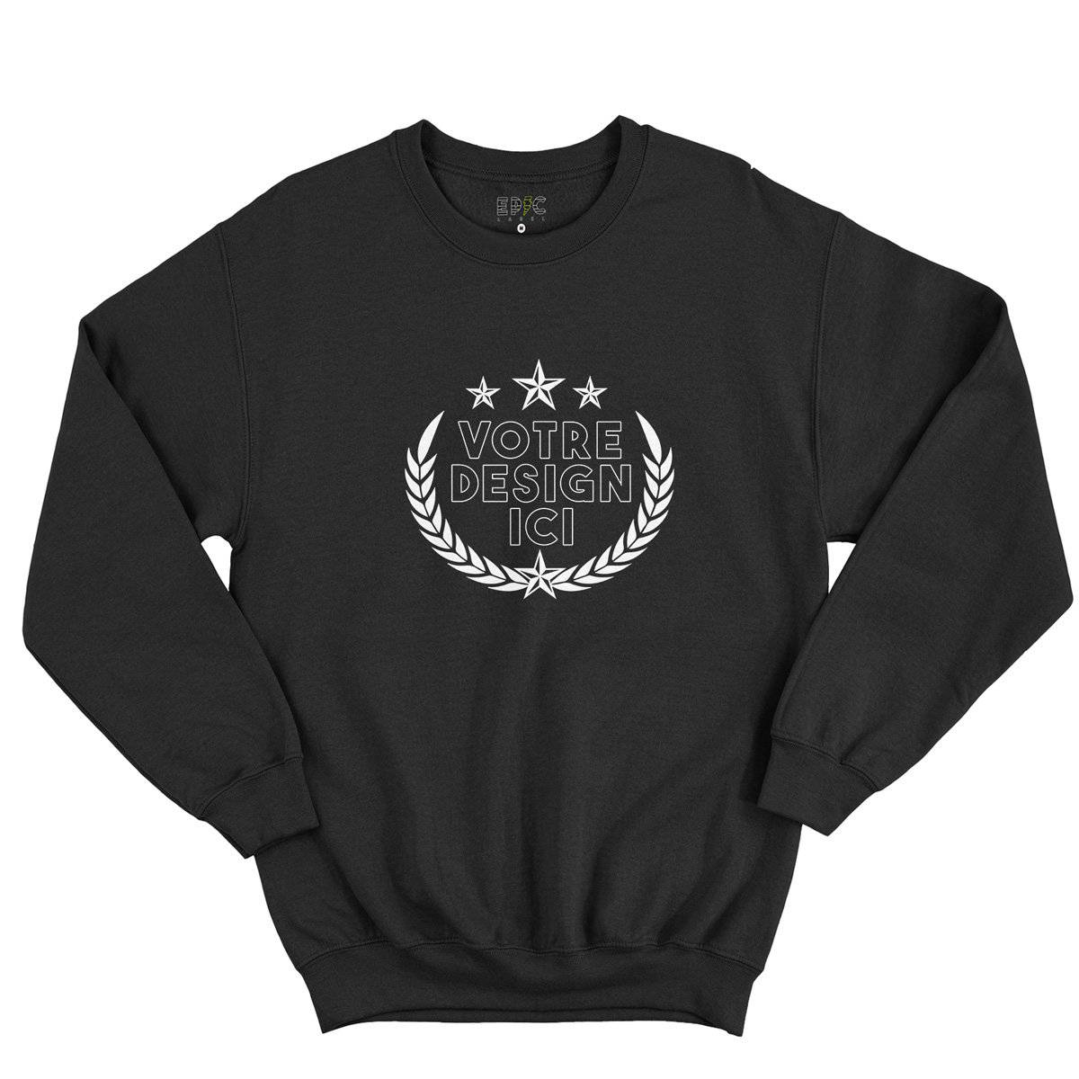 Epic Label Sweatshirt Design et Text Personnalisé Sweat-shirt Pour Homme