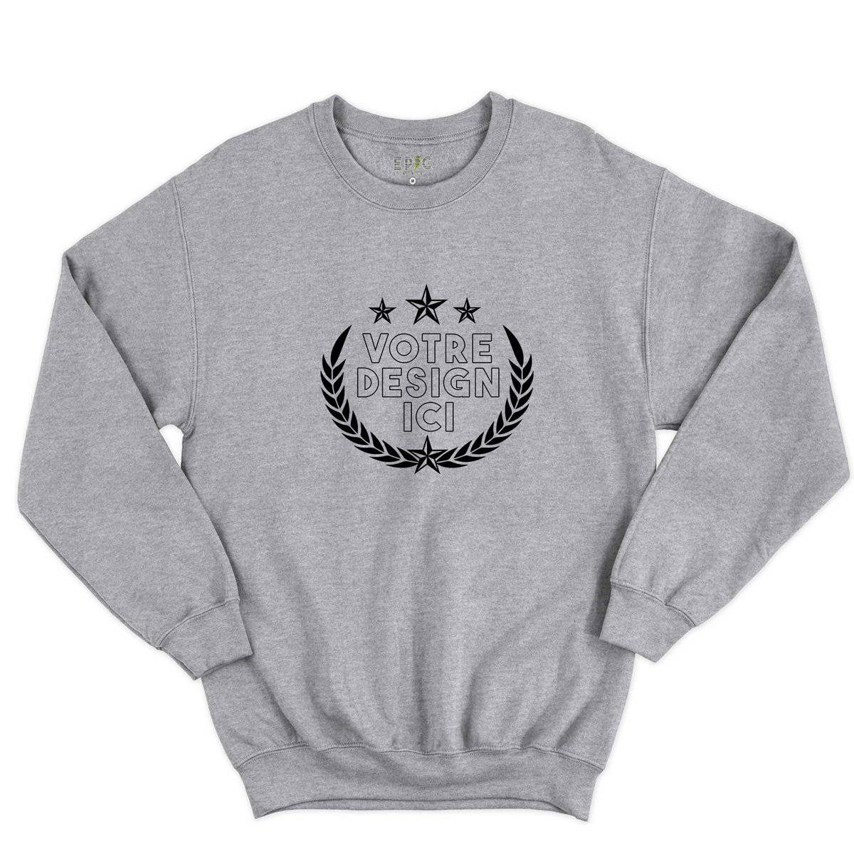 Epic Label Sweatshirt Design et Text Personnalisé Sweat-shirt Pour Homme