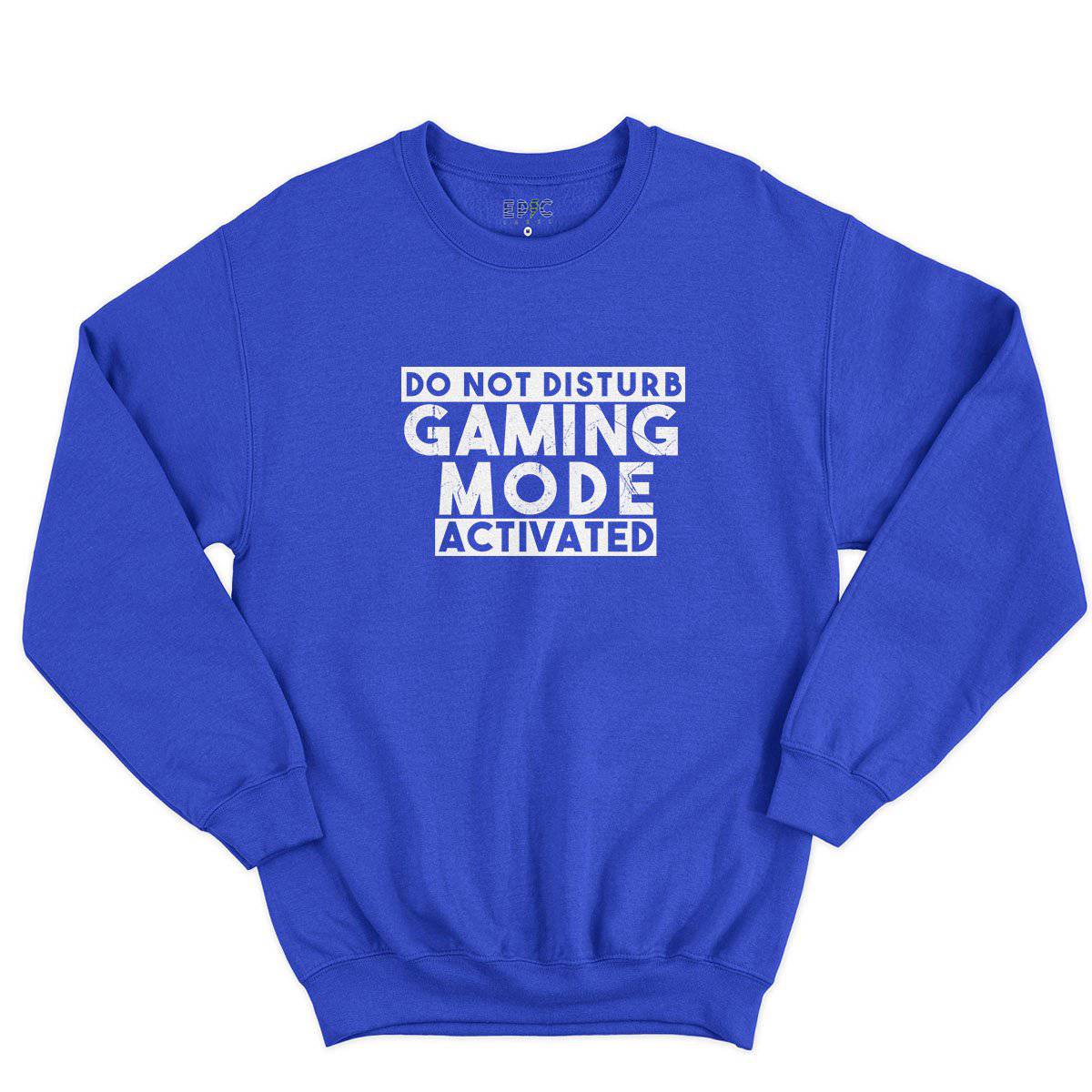 Epic Label Sweatshirt Do Not Disturb Gaming Mode Activated Sweat-shirt Pour Homme
