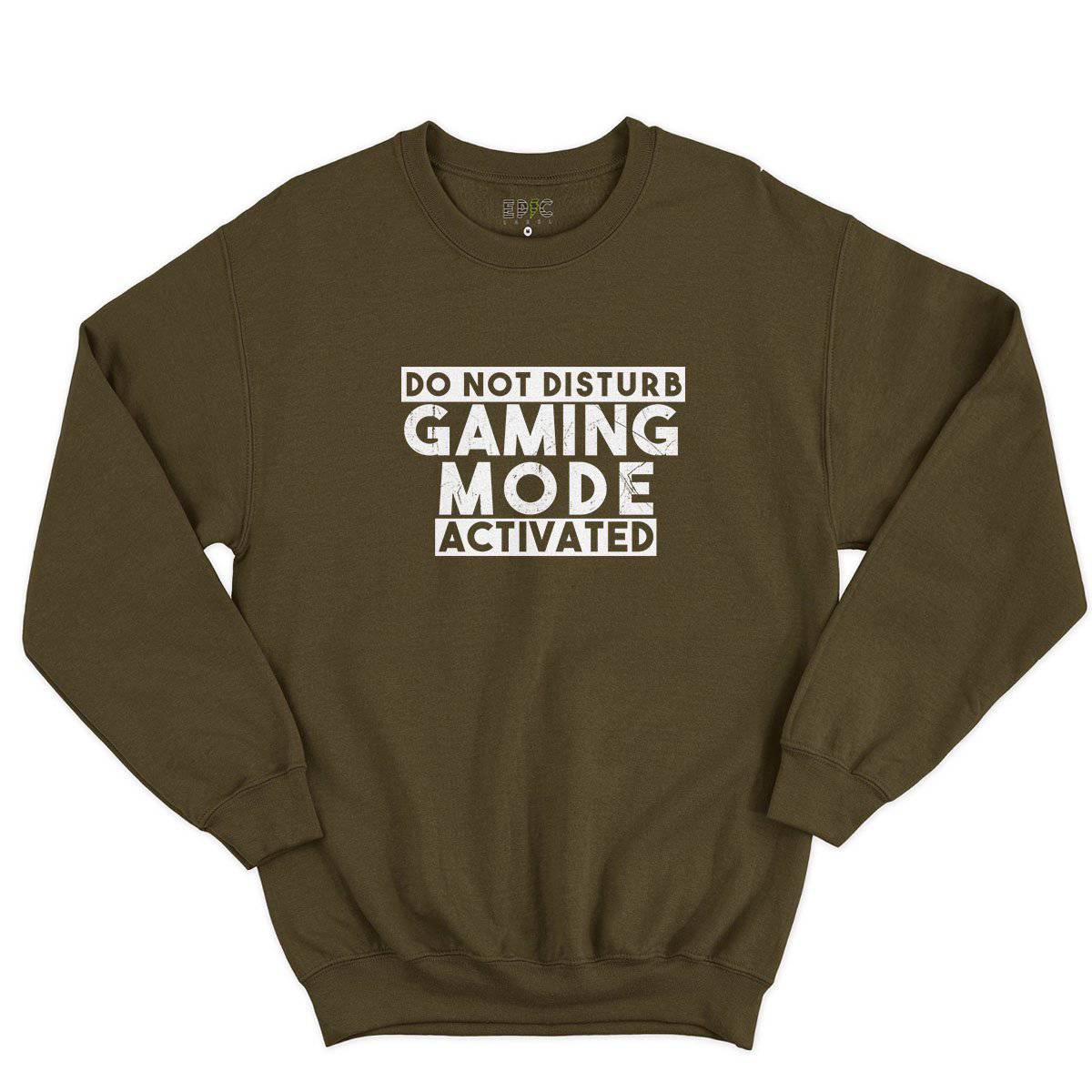 Epic Label Sweatshirt Do Not Disturb Gaming Mode Activated Sweat-shirt Pour Homme