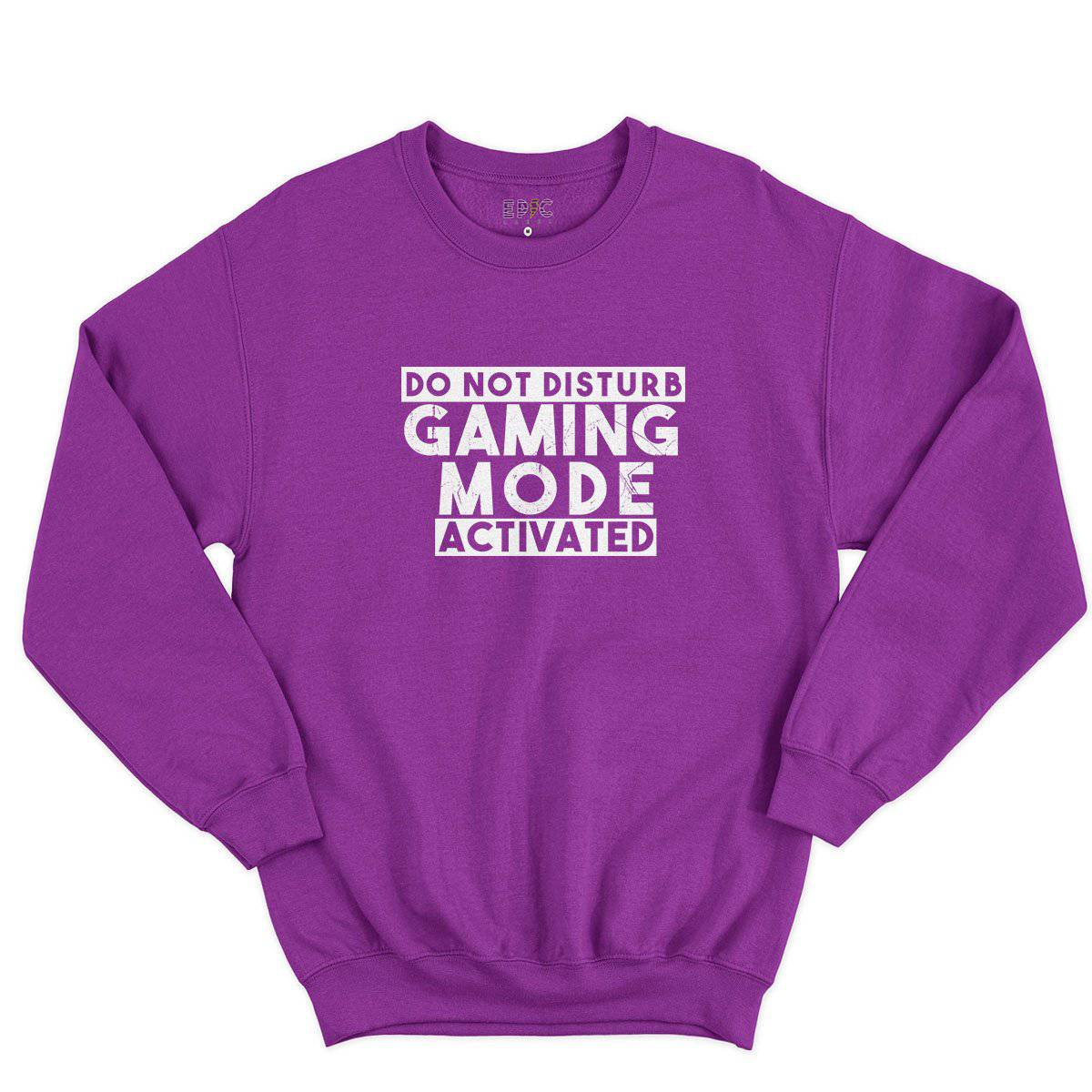 Epic Label Sweatshirt Do Not Disturb Gaming Mode Activated Sweat-shirt Pour Homme