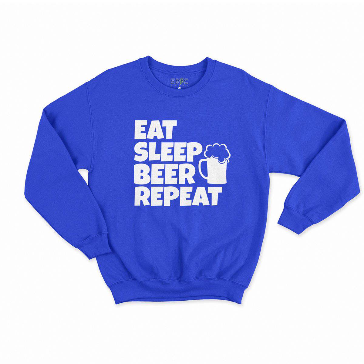 Epic Label Sweatshirt Eat Sleep Beer Repeat Sweat Enfant