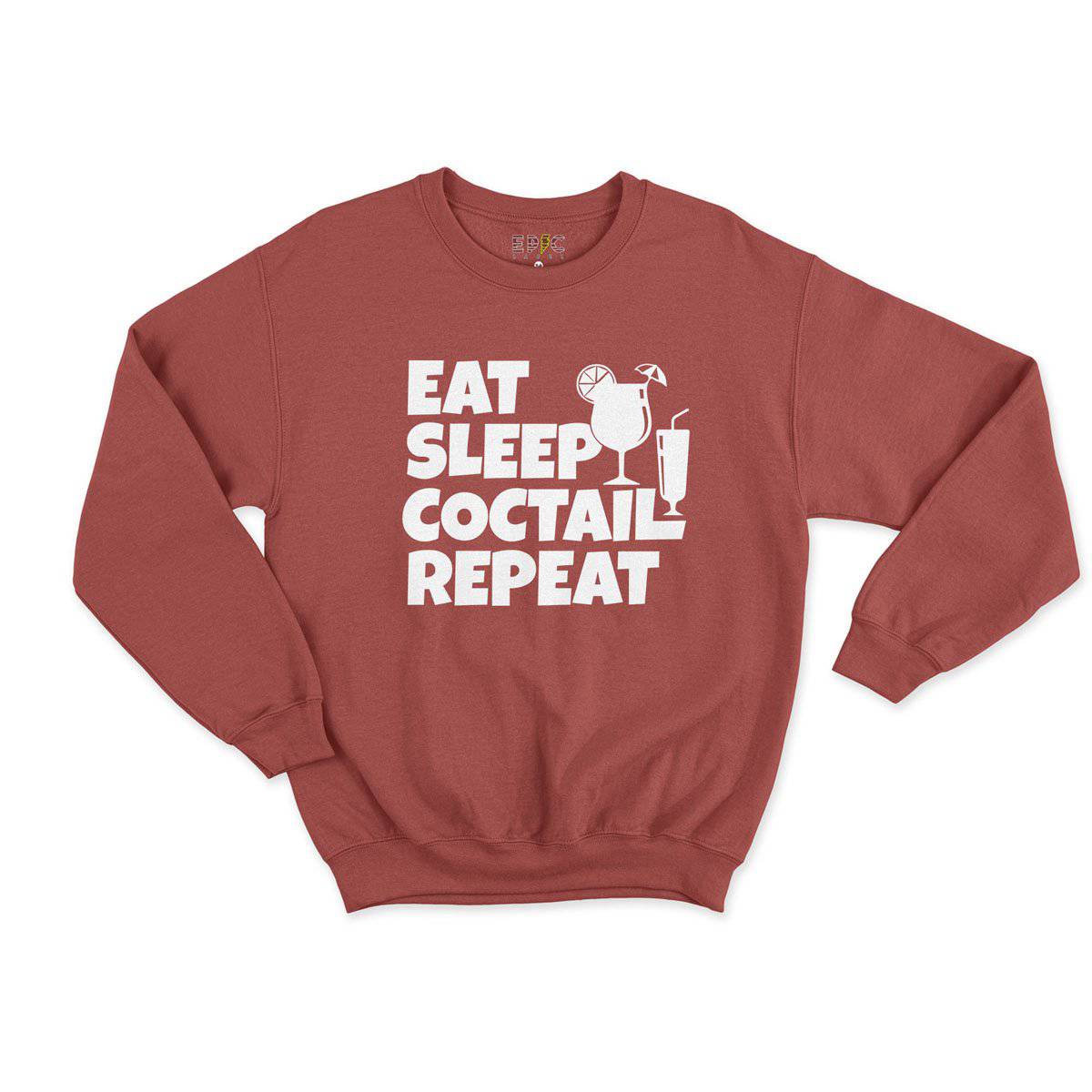 Epic Label Sweatshirt Eat Sleep Coctail Repeat Sweat Enfant