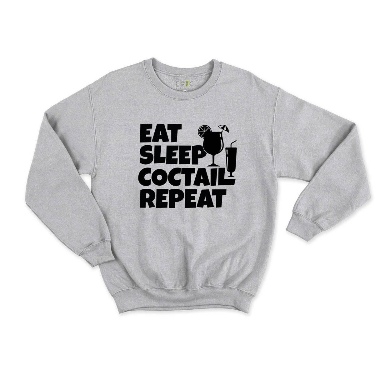 Epic Label Sweatshirt Eat Sleep Coctail Repeat Sweat Enfant