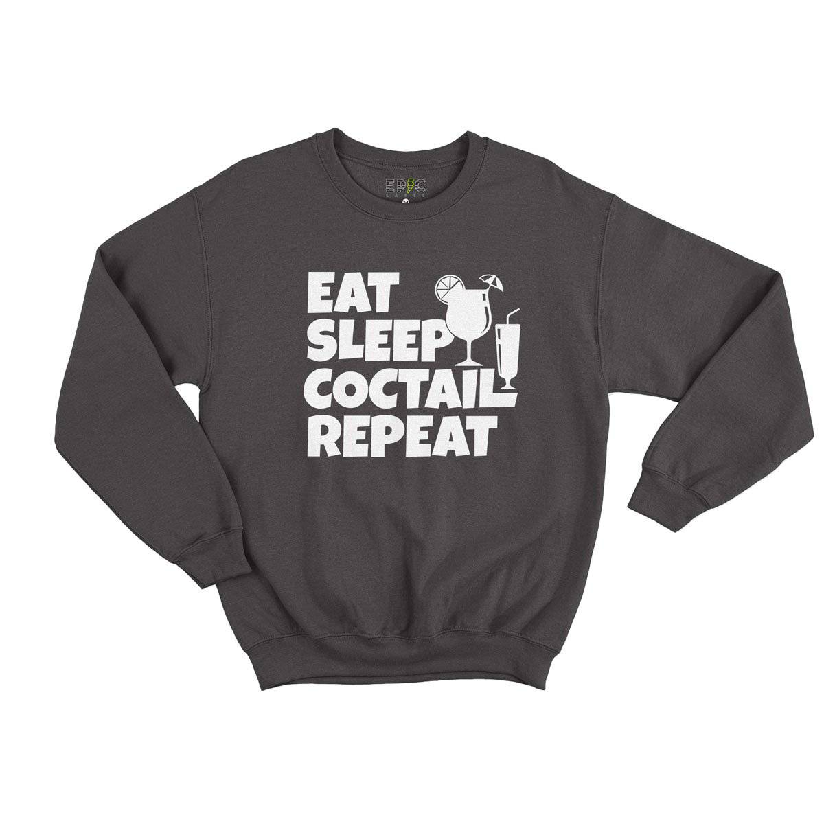 Epic Label Sweatshirt Eat Sleep Coctail Repeat Sweat Enfant