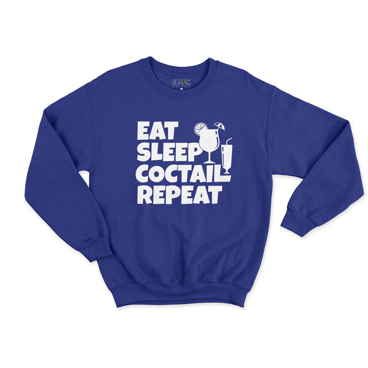 Epic Label Sweatshirt Eat Sleep Coctail Repeat Sweat Enfant