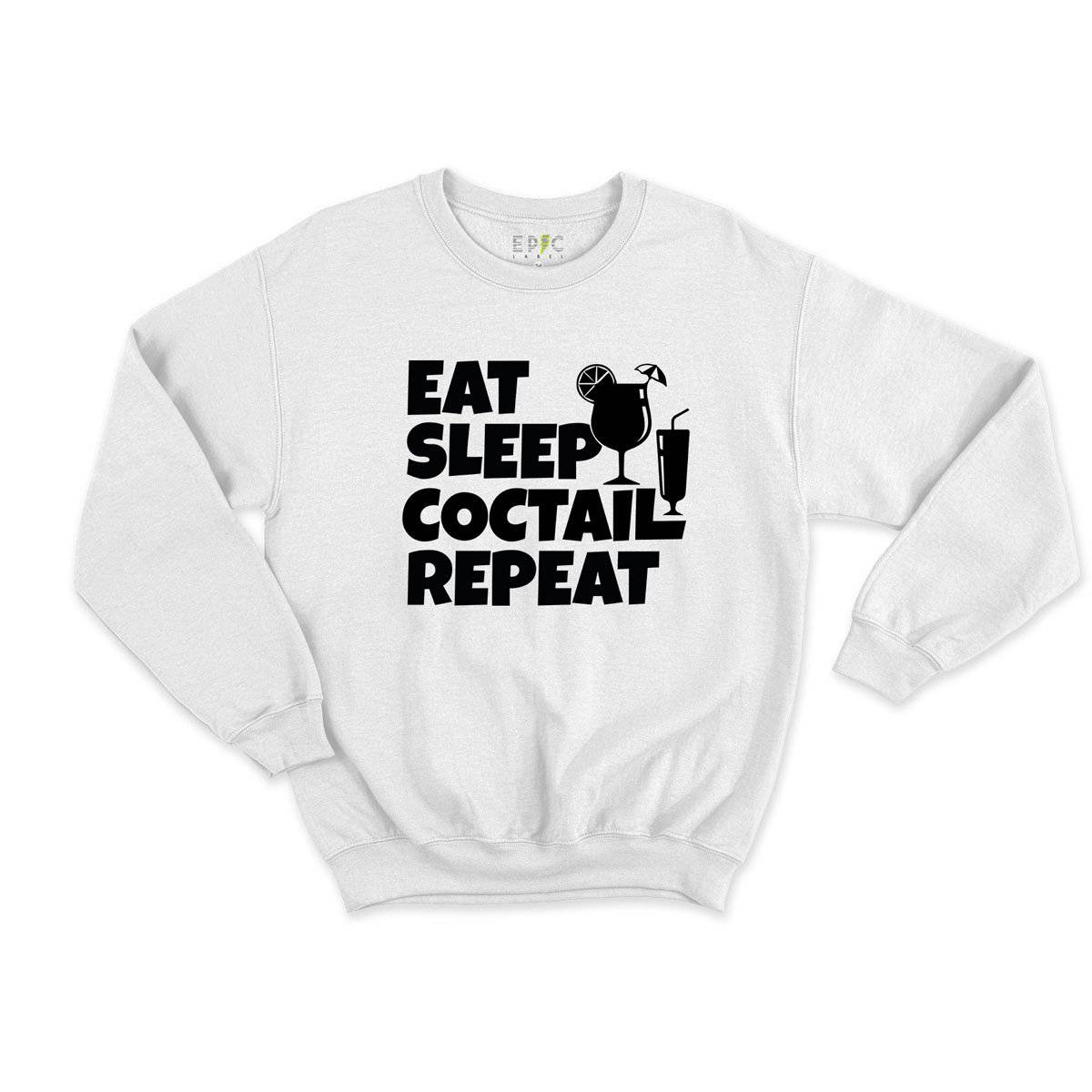Epic Label Sweatshirt Eat Sleep Coctail Repeat Sweat Enfant