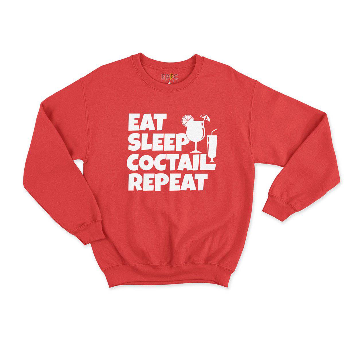 Epic Label Sweatshirt Eat Sleep Coctail Repeat Sweat Enfant