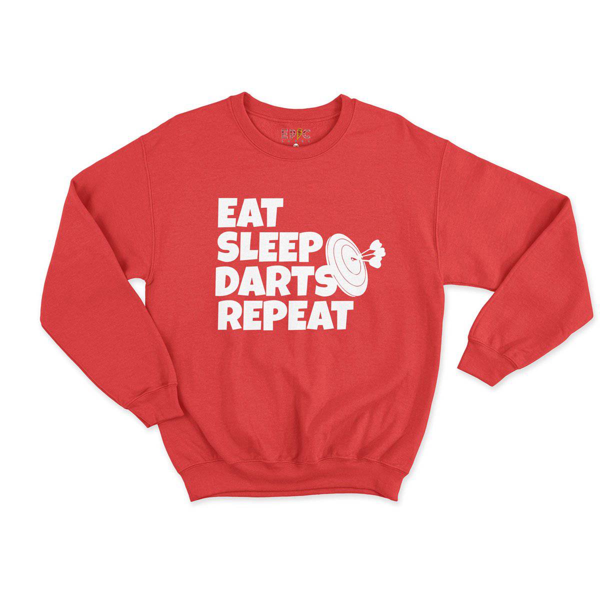 Epic Label Sweatshirt Eat Sleep Darts Repeat Sweat Enfant
