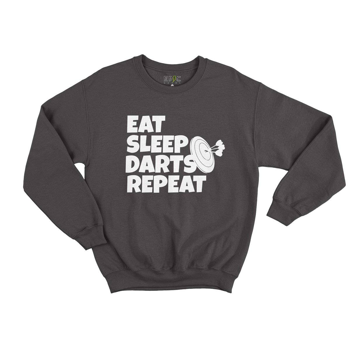 Epic Label Sweatshirt Eat Sleep Darts Repeat Sweat Enfant