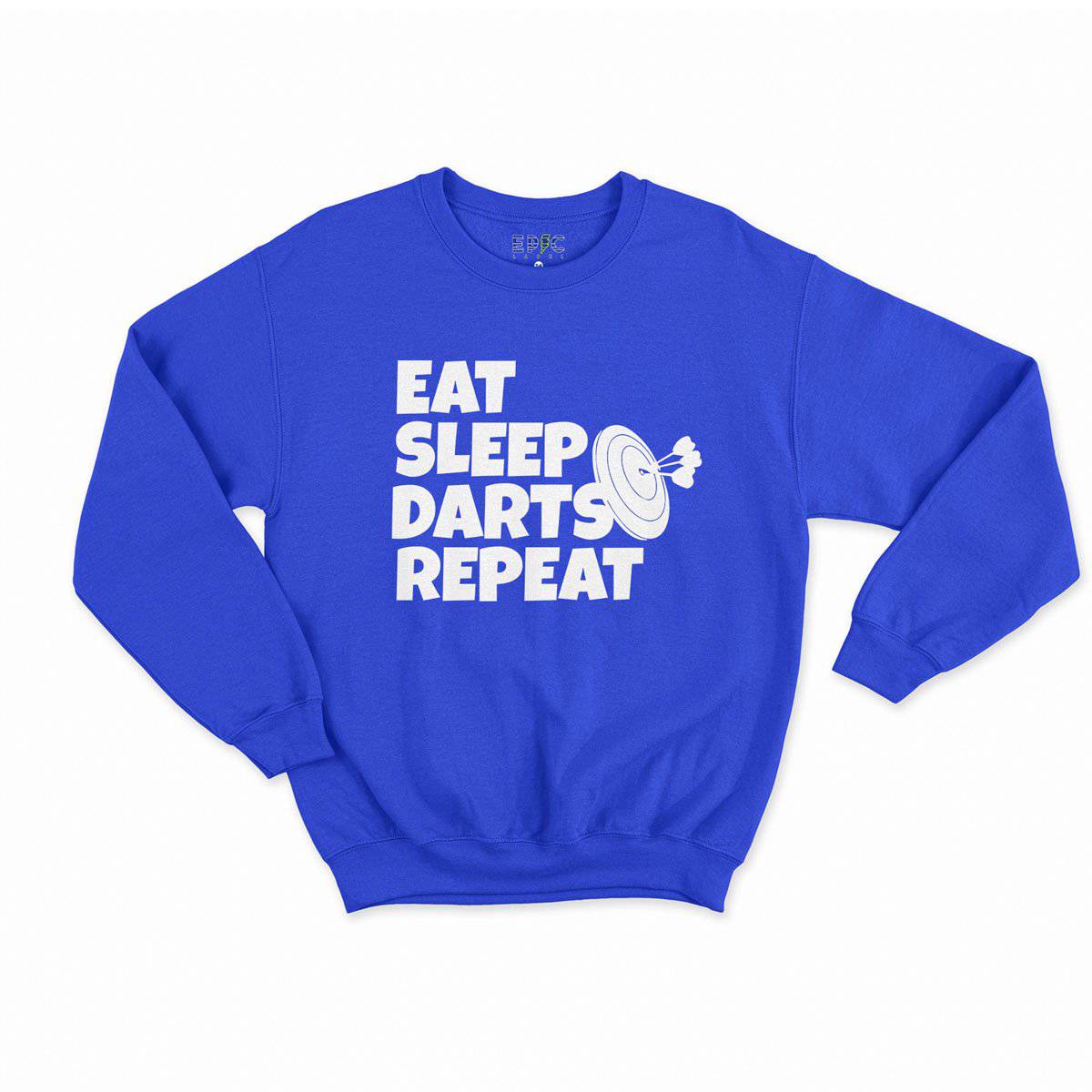 Epic Label Sweatshirt Eat Sleep Darts Repeat Sweat Enfant
