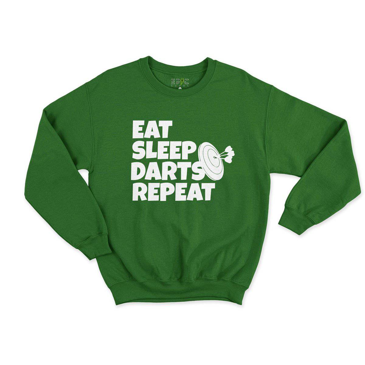 Epic Label Sweatshirt Eat Sleep Darts Repeat Sweat Enfant