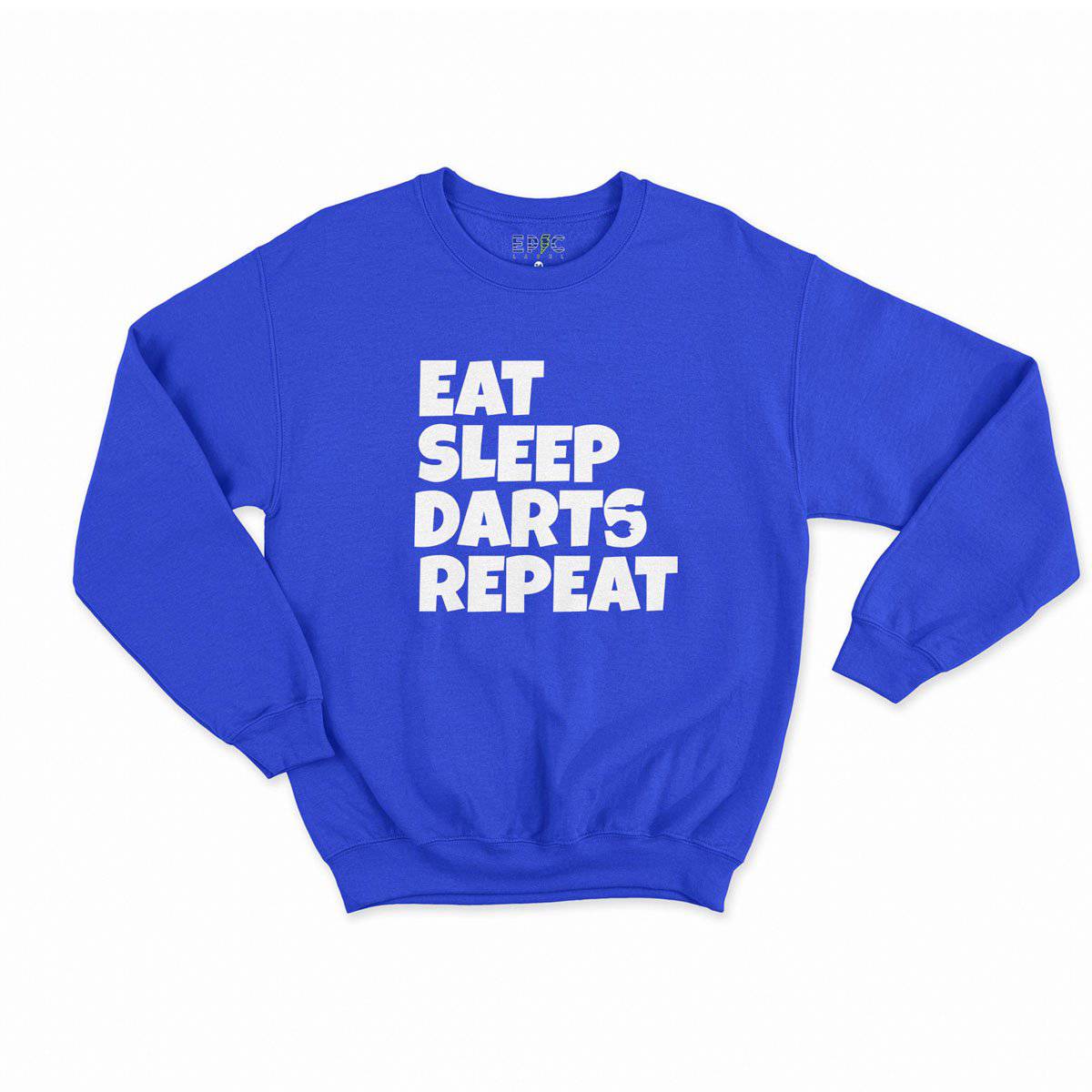 Epic Label Sweatshirt Eat Sleep Darts Repeat Sweat Enfant