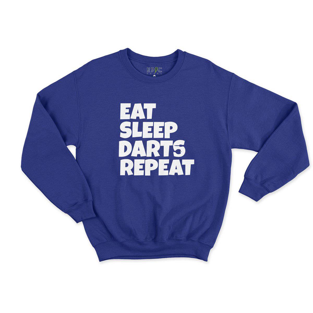 Epic Label Sweatshirt Eat Sleep Darts Repeat Sweat Enfant