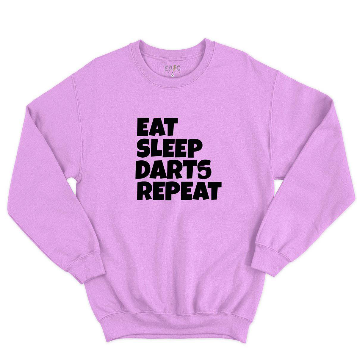 Epic Label Sweatshirt Eat Sleep Darts Repeat Sweat-shirt Pour Homme