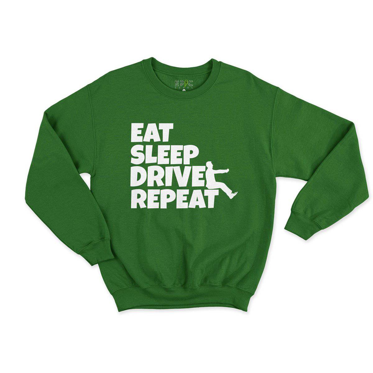 Epic Label Sweatshirt Eat Sleep Drive Repeat Sweat Enfant